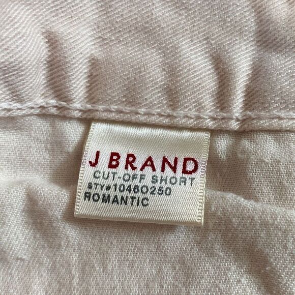 J Brand Womens Shorts 27 x 2.5 Pink Cut Off Distressed Raw Hem Mid Rise Frayed - Picture 6 of 8